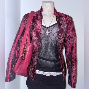Elegant Floral Women's Blazer